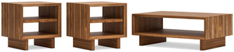 Dressonni Brown Dressonni Coffee Table with 2 End Tables image