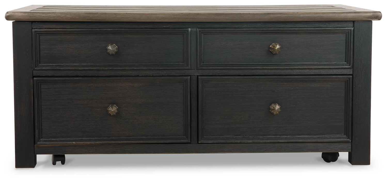 Tyler Creek Coffee Table and 2 End Tables with Console