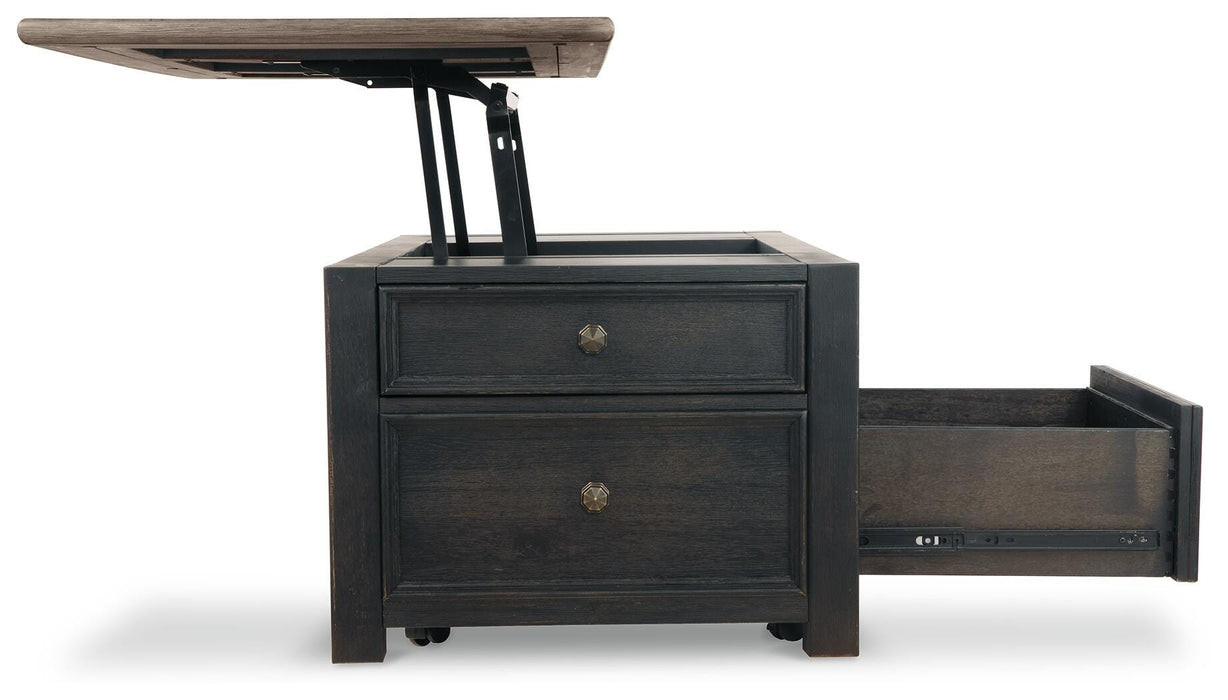 Tyler Creek Coffee Table and 2 End Tables with Console