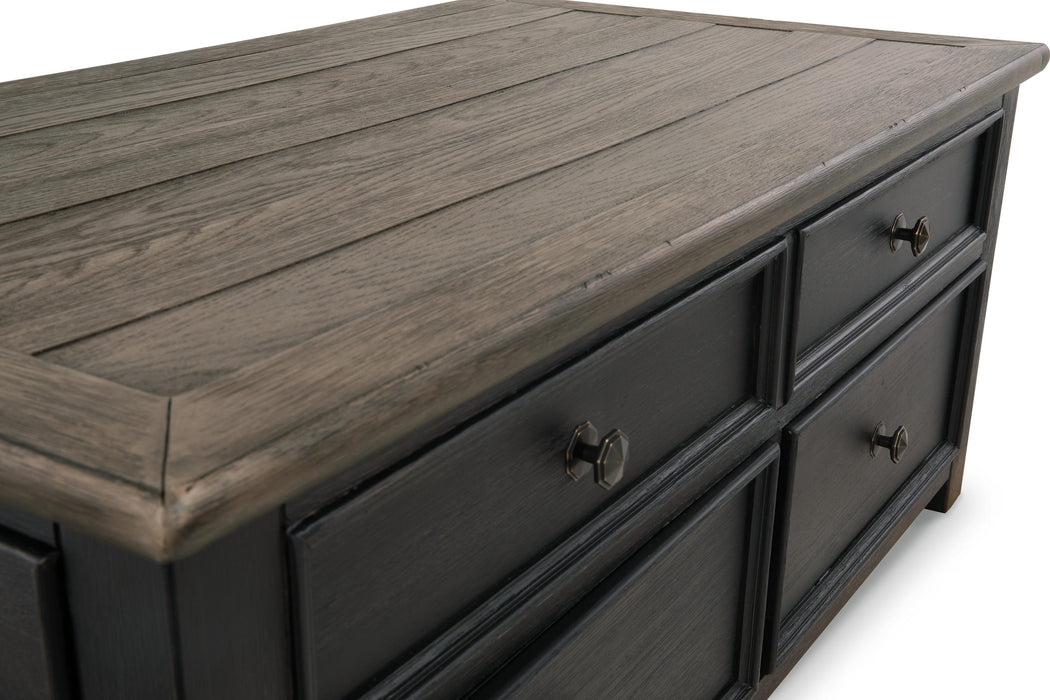 Tyler Creek Coffee Table and 2 End Tables with Console