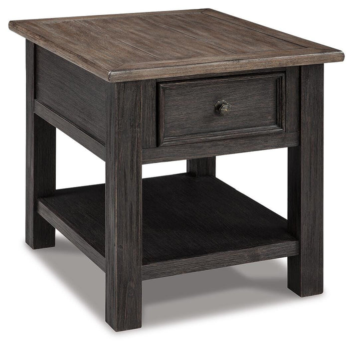Tyler Creek Coffee Table and 2 End Tables with Console