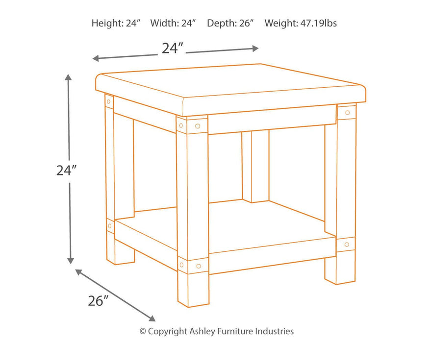 Carynhurst Coffee Table and 2 End Tables