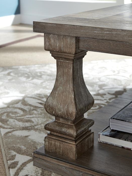 Johnelle Coffee Table and 2 End Tables