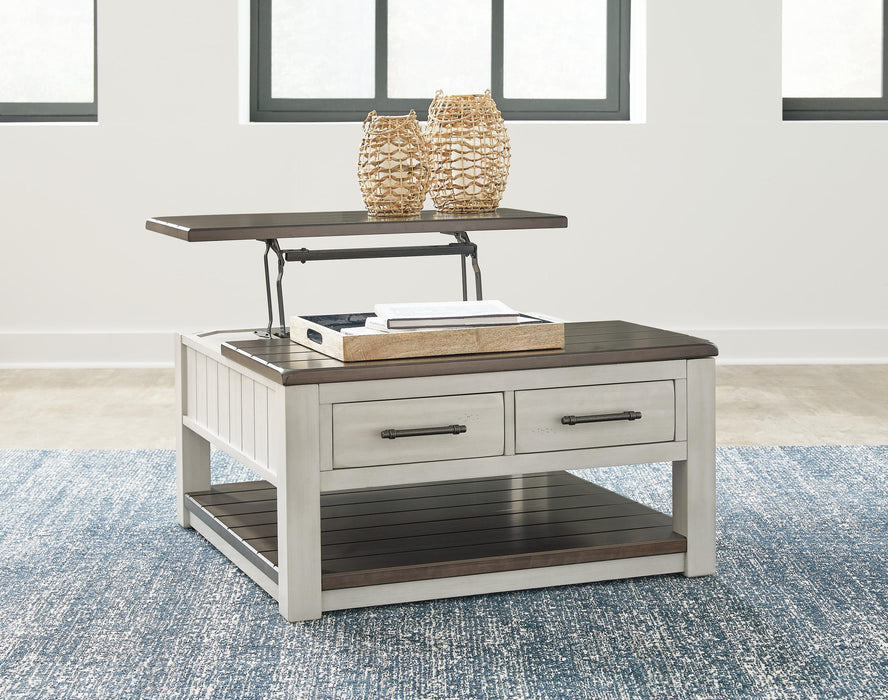 Darborn Lift-top Coffee Table and 2 Chairside End Tables