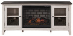 Dorrinson Two-tone TV Stand w/Fire image