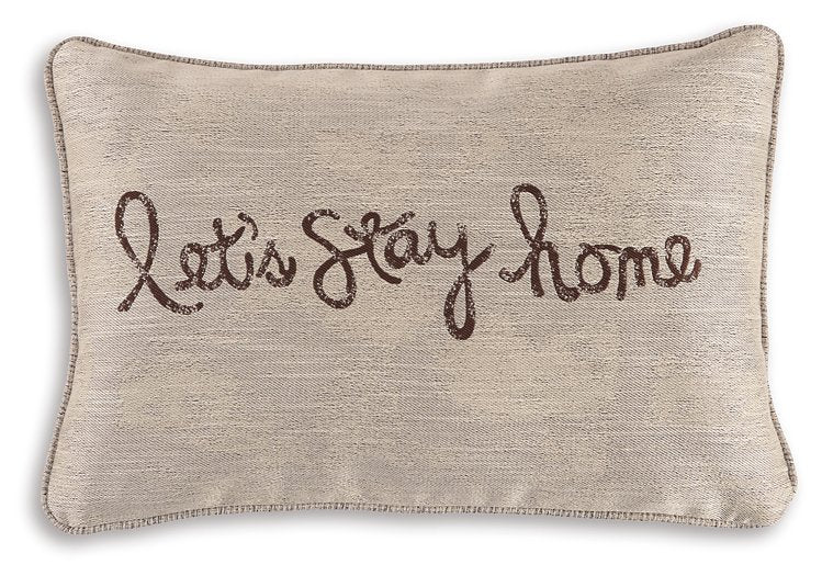 Lets Stay Home Pillow