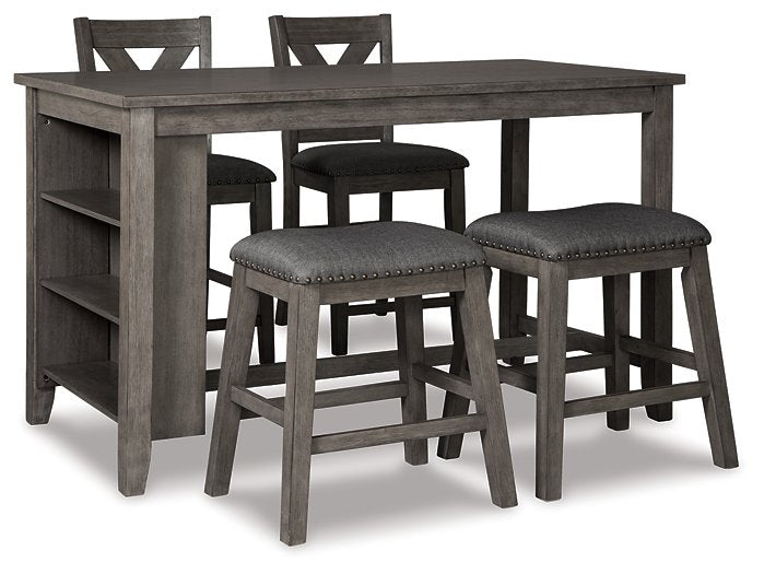 Caitbrook 5-Piece Counter Height Dining Package