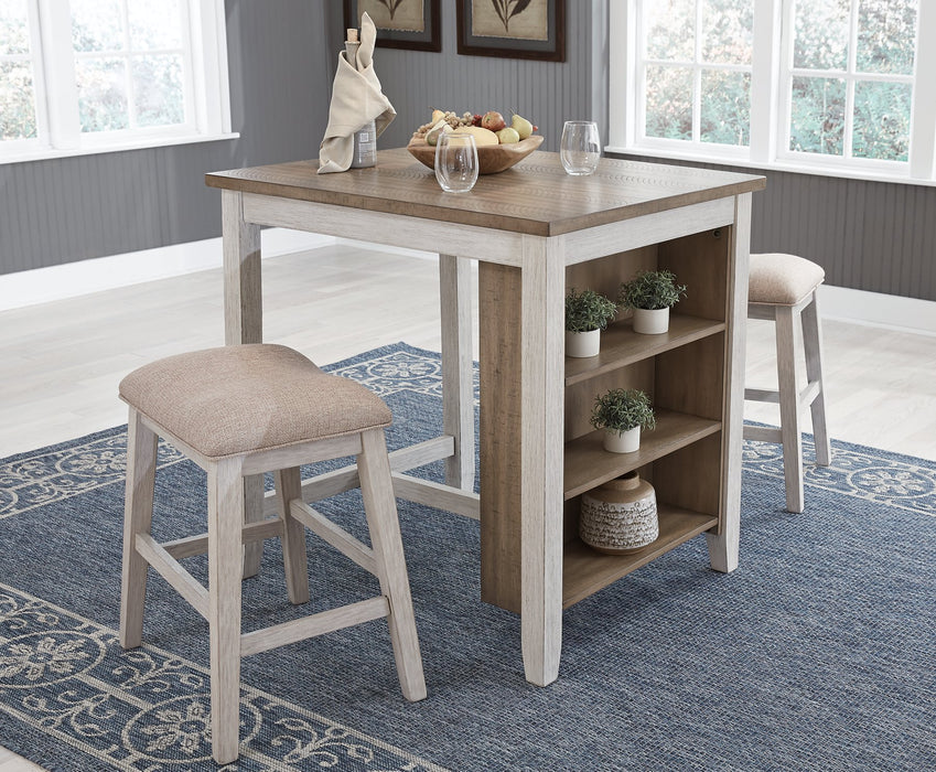 Skempton Counter Height Dining Table and Bar Stools (Set of 3)