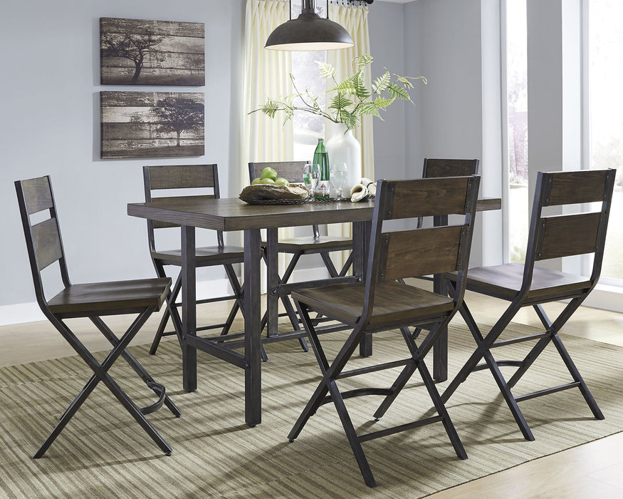 Kavara 7-Piece Counter Height Dining Package