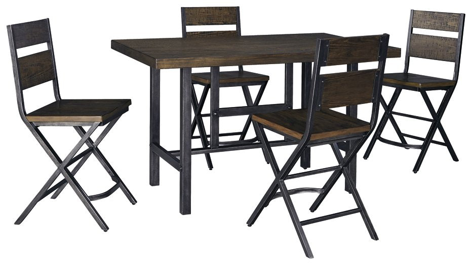 Kavara 5-Piece Counter Height Dining Package