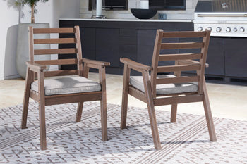 Emmeline Outdoor Dining Arm Chair with Cushion